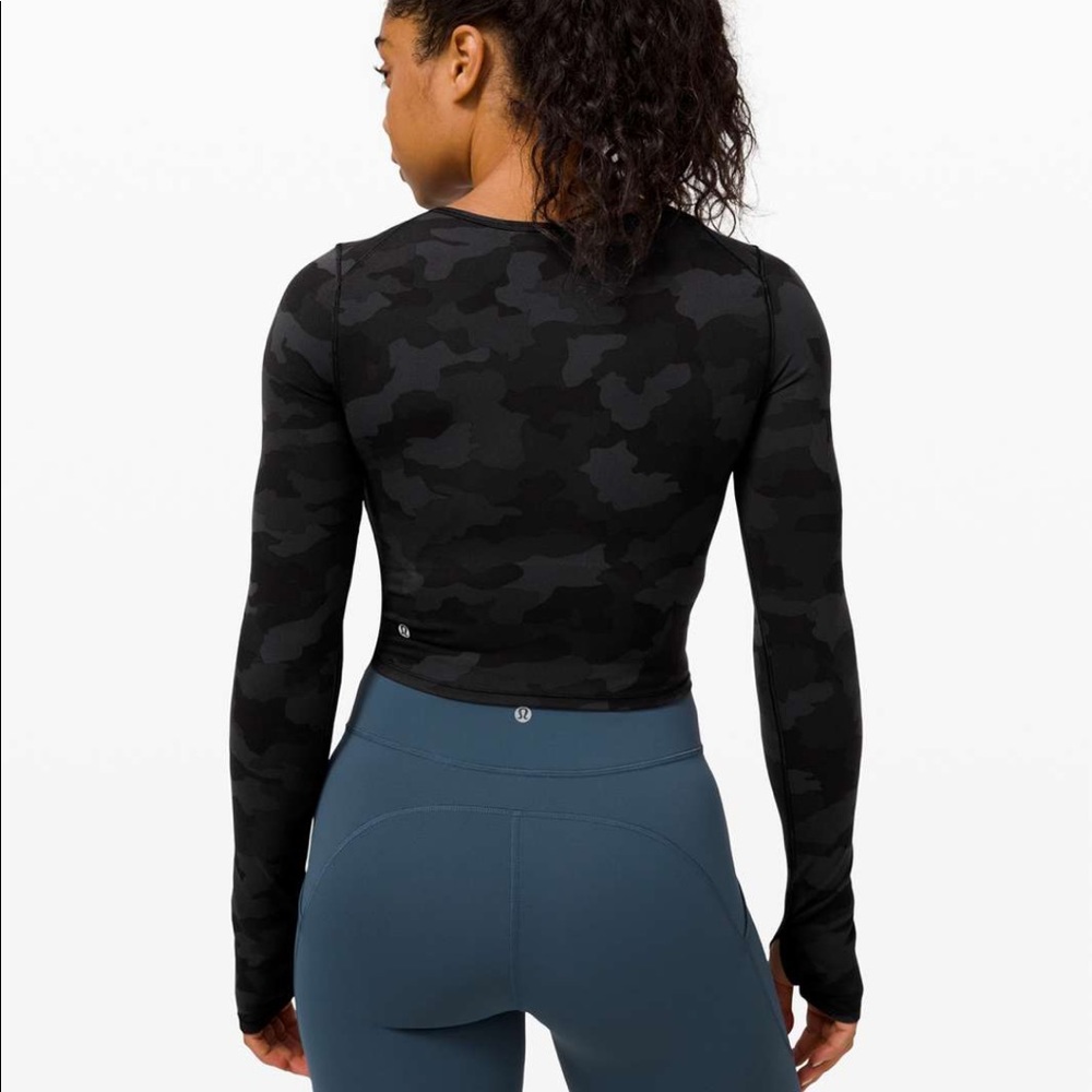 Lululemon Wunder Train cropped long sleeve NWT